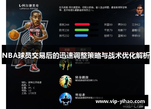 NBA球员交易后的迅速调整策略与战术优化解析